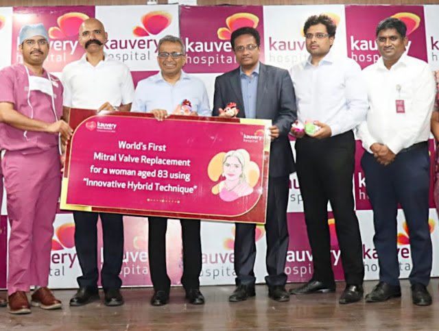 Kauvery Hospital Performs World’s First Breakthrough Transcatheter Mitral Valve Replacement on a High-Risk Elderly woman aged 83